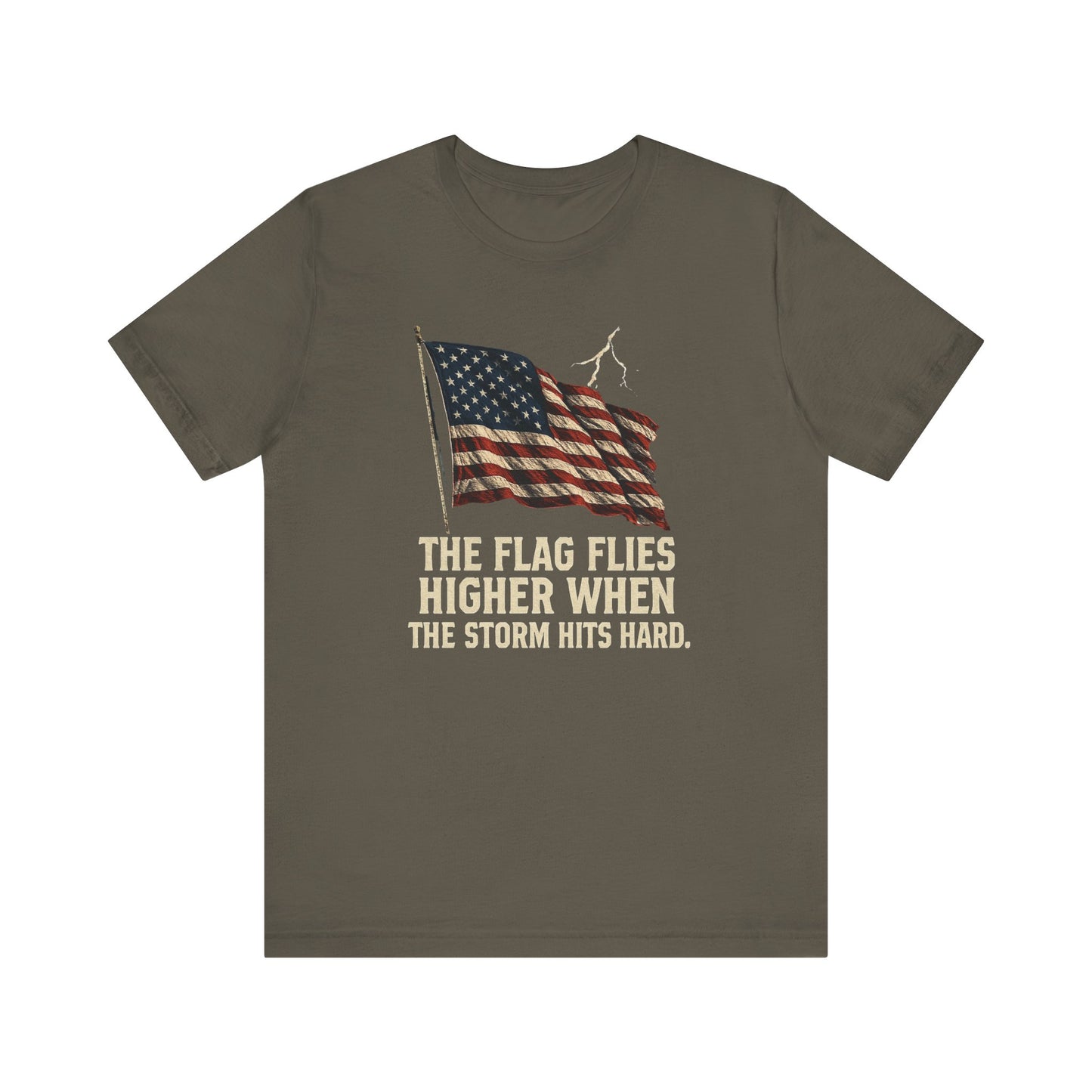 Flag Flies Higher Patriotic Tee