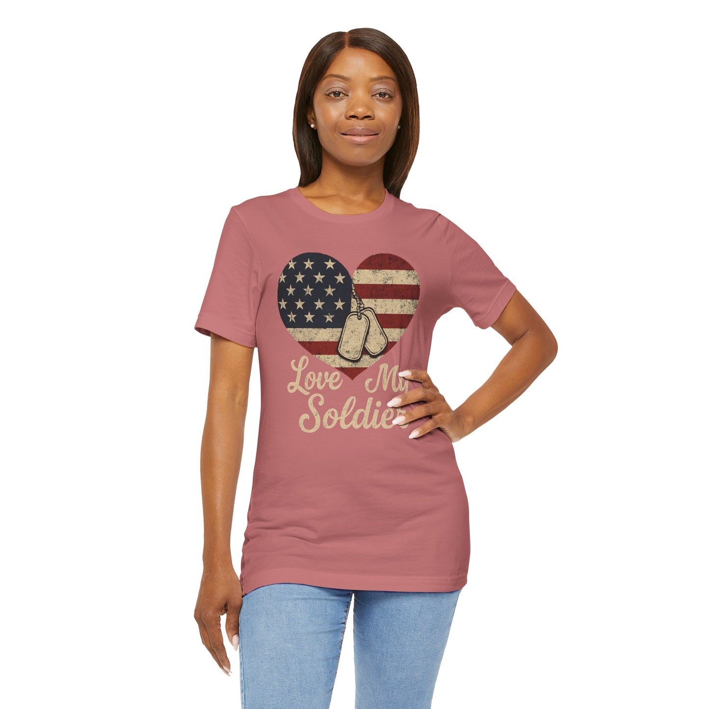 Love My Soldier Tee, Patriotic T-Shirt