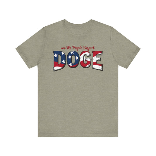 We The People Support DOGE Unisex Jersey Tee