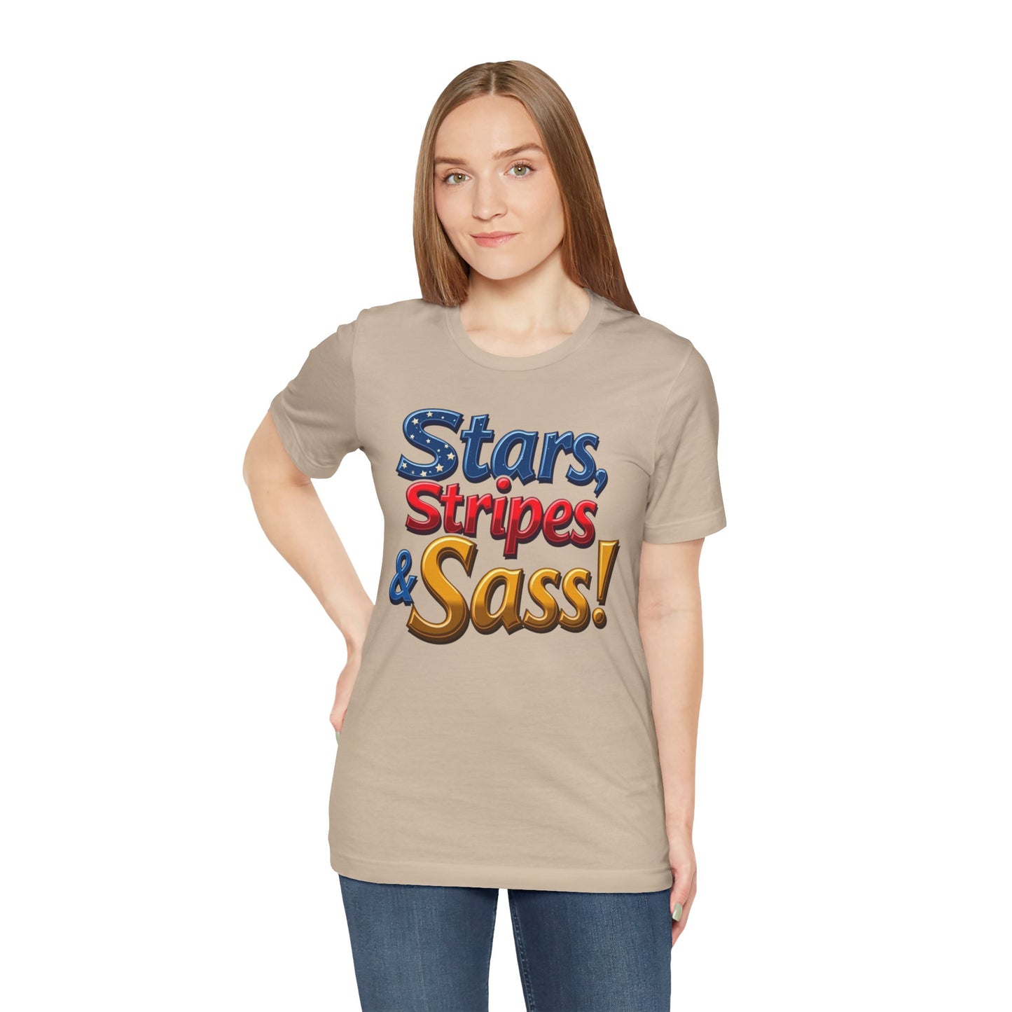Stars, Stripes & Sass Unisex Jersey Short Sleeve Tee