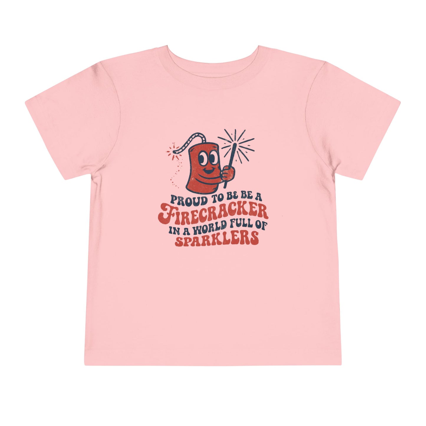 Proud to be a Firecracker Shirt, Kids Summer Apparel Celebration Tee
