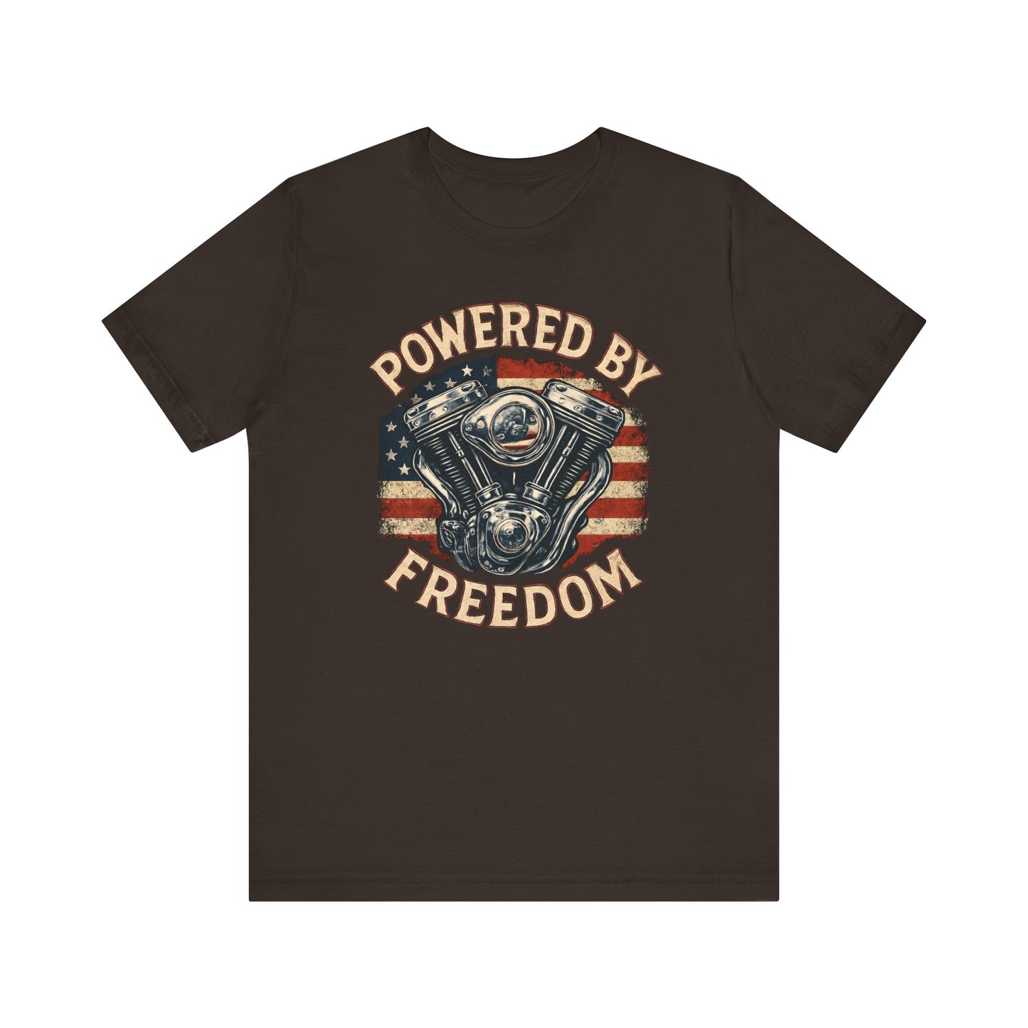 Bikers Patriot Powered By Freedom - Unisex Jersey Short Sleeve