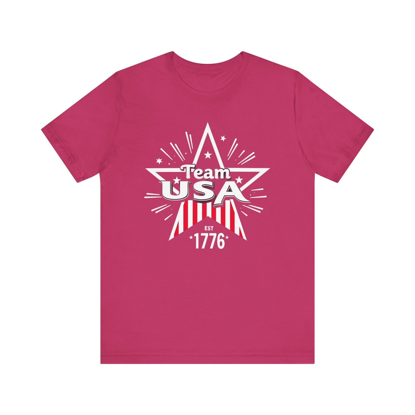 Team USA Unisex Jersey Tee - Patriotic Celebration Shirt