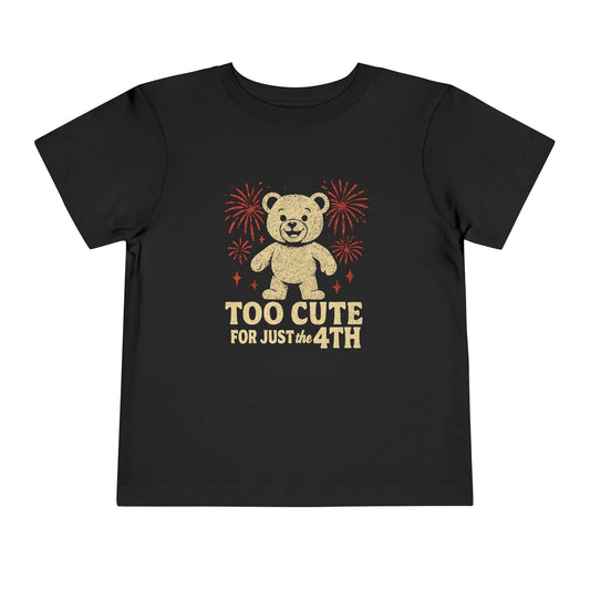 Toddler 4th of July Tee, Cute Bear Short Sleeve Shirt