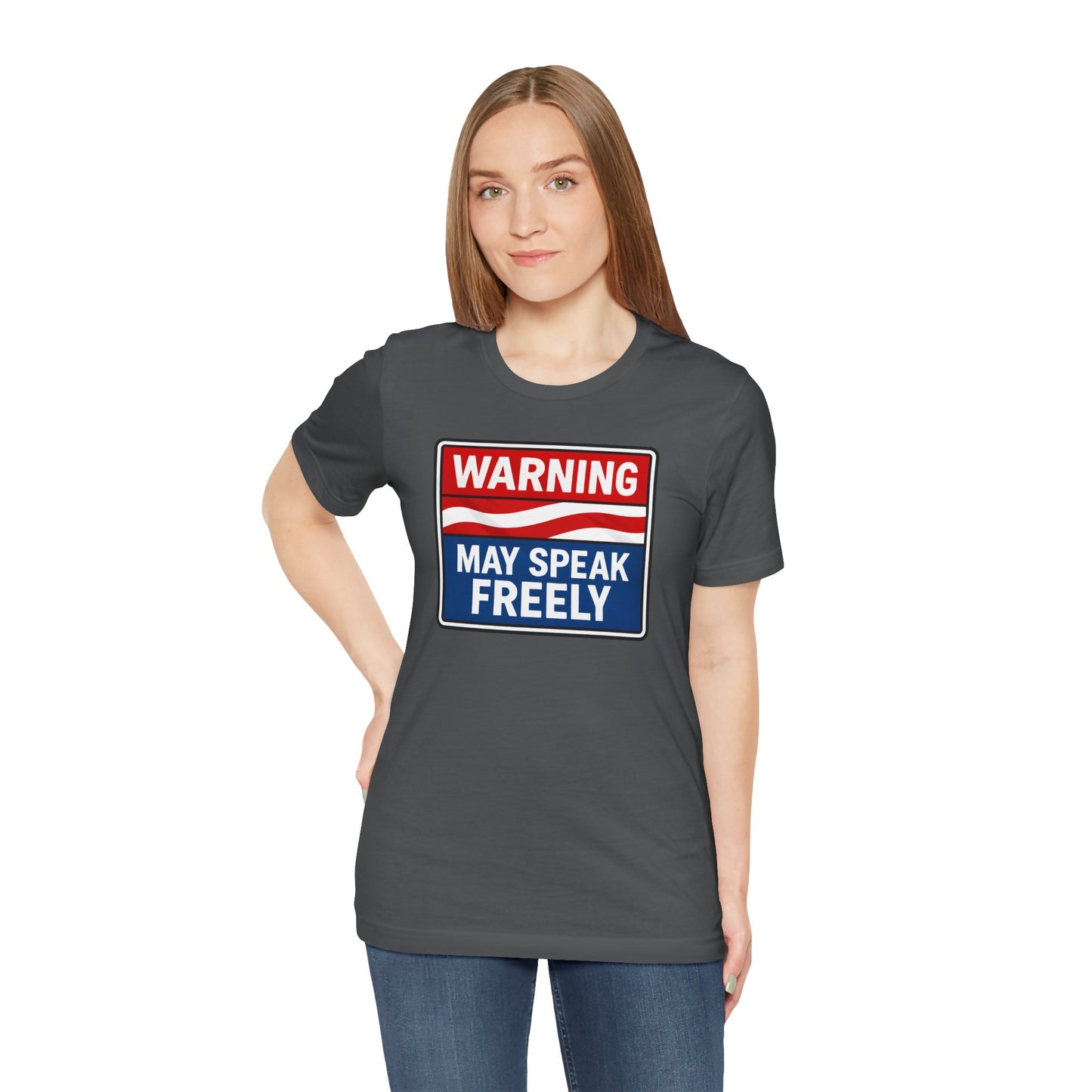 Warning May Speak Freely Tee
