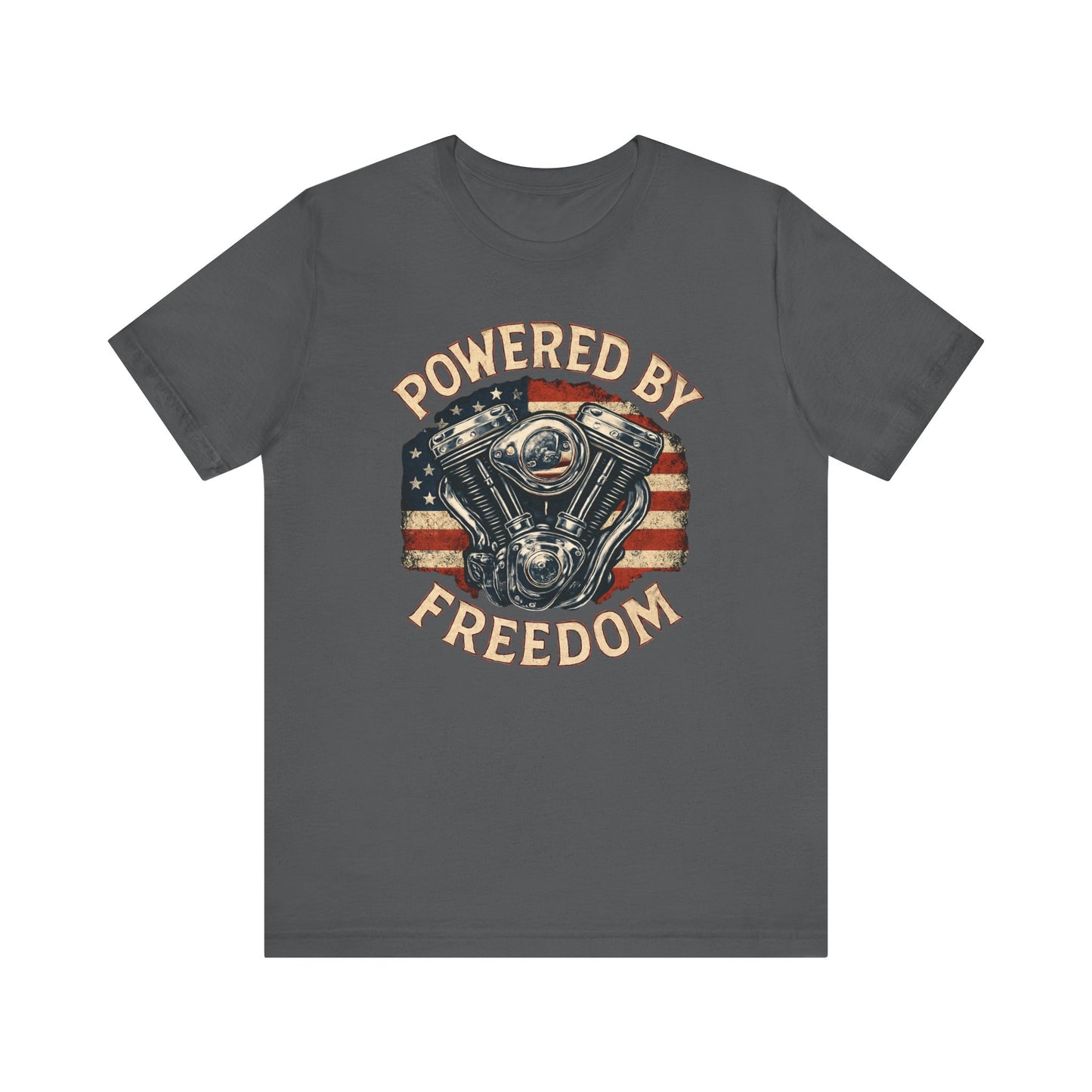 Bikers Patriot Powered By Freedom - Unisex Jersey Short Sleeve