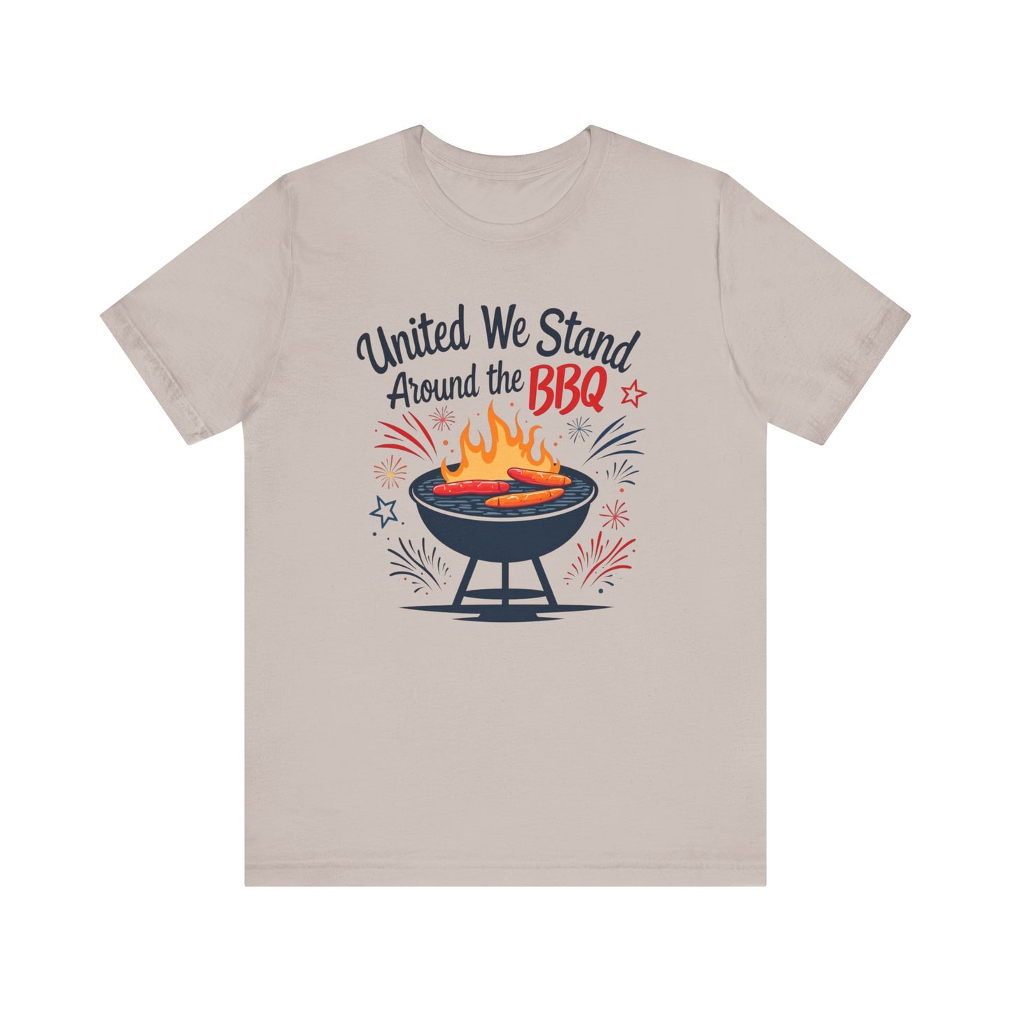 United We Stand Around the BBQ Tee, Perfect for BBQ Lovers