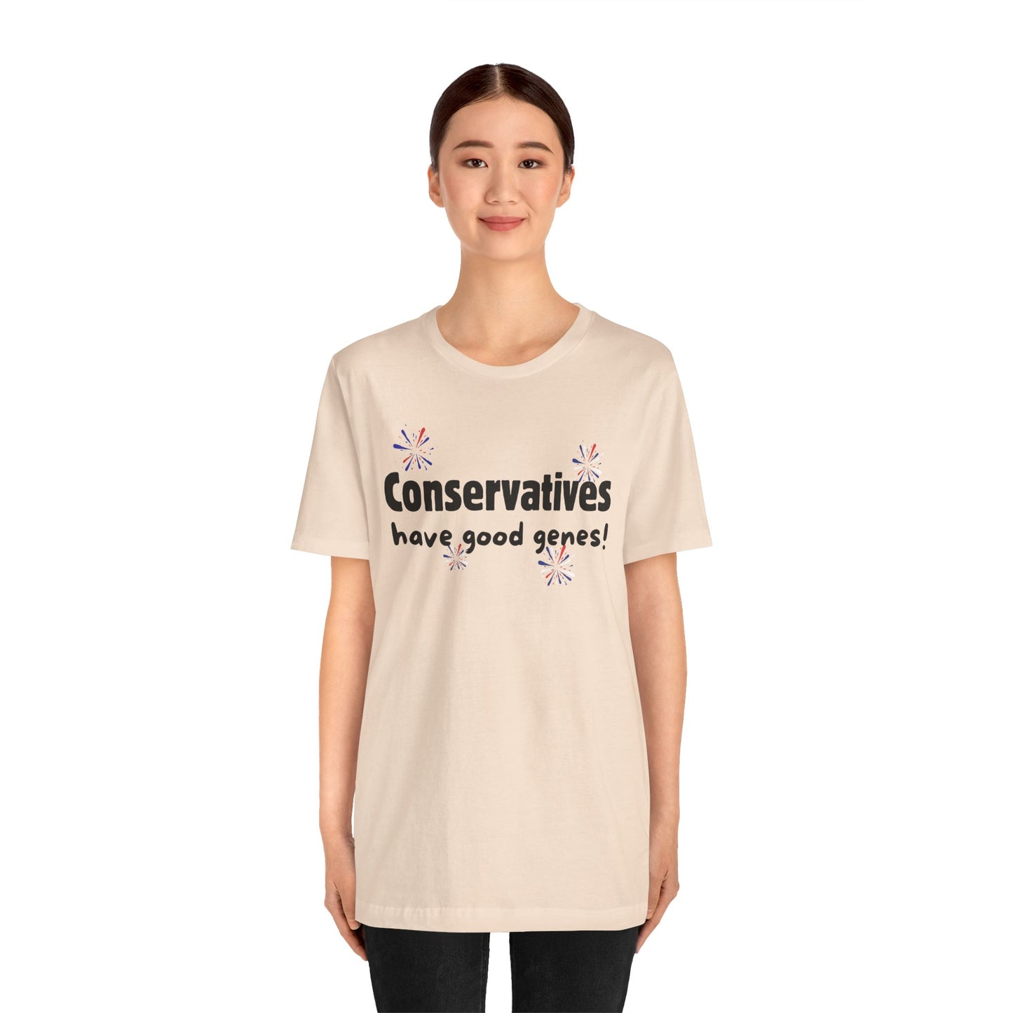 Funny Conservatives Have Good Genes Tee - T-Shirt