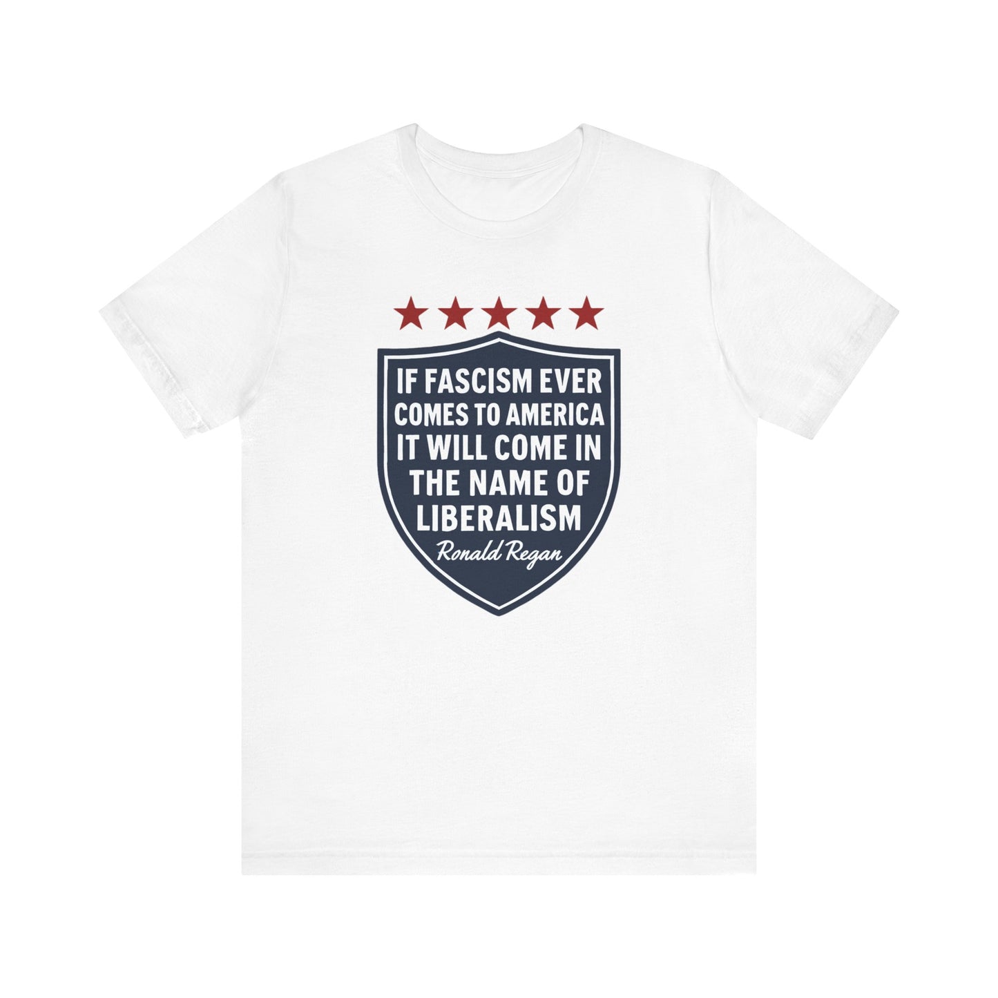 Anti-Fascism Regan Quote Tee