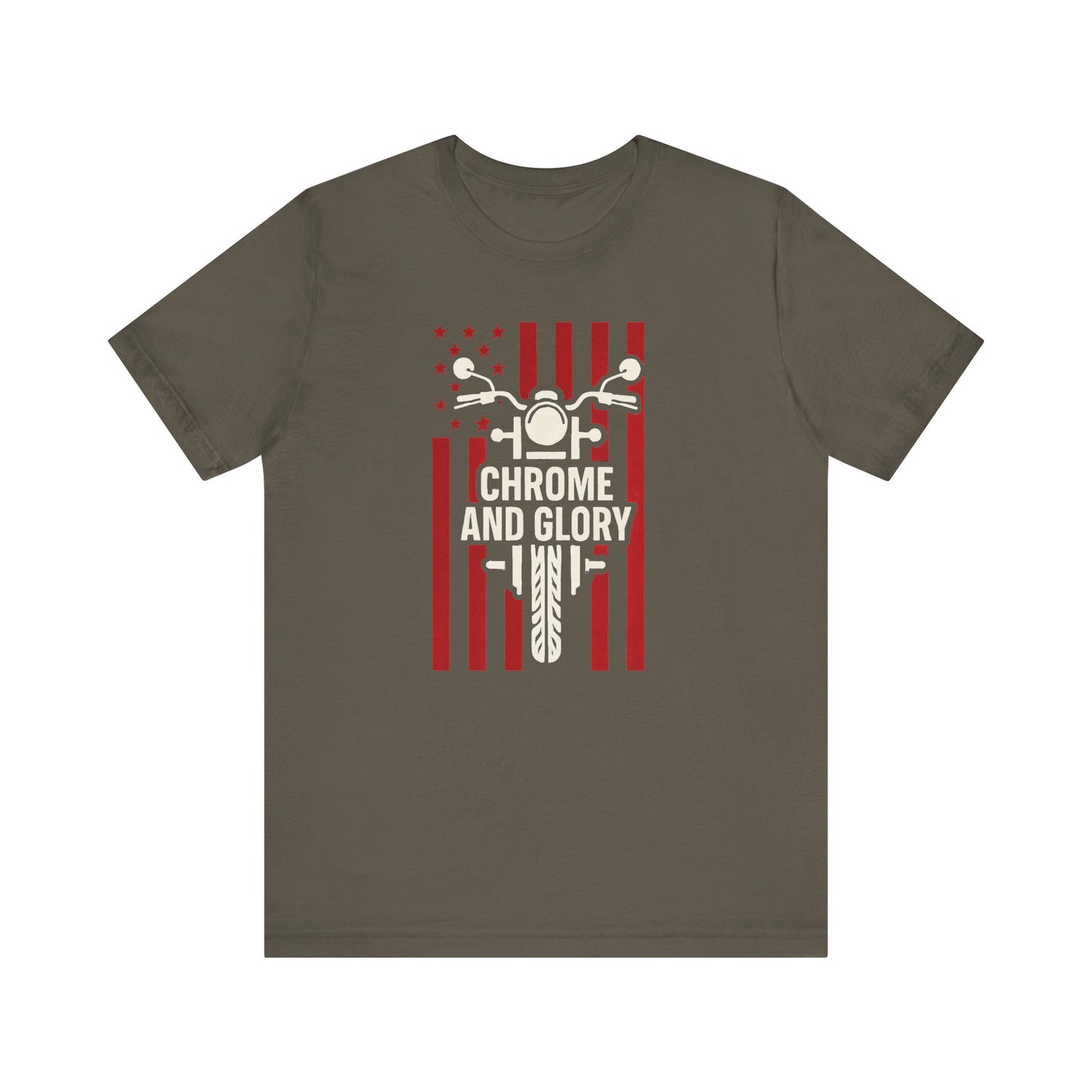 Chrome & Glory Patriotic Graphic Tee - Unisex Jersey Short Sleeve Shirt
