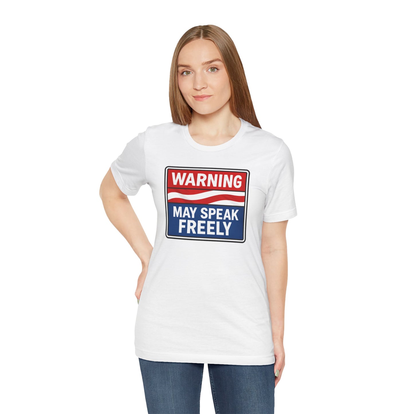 Warning May Speak Freely Tee