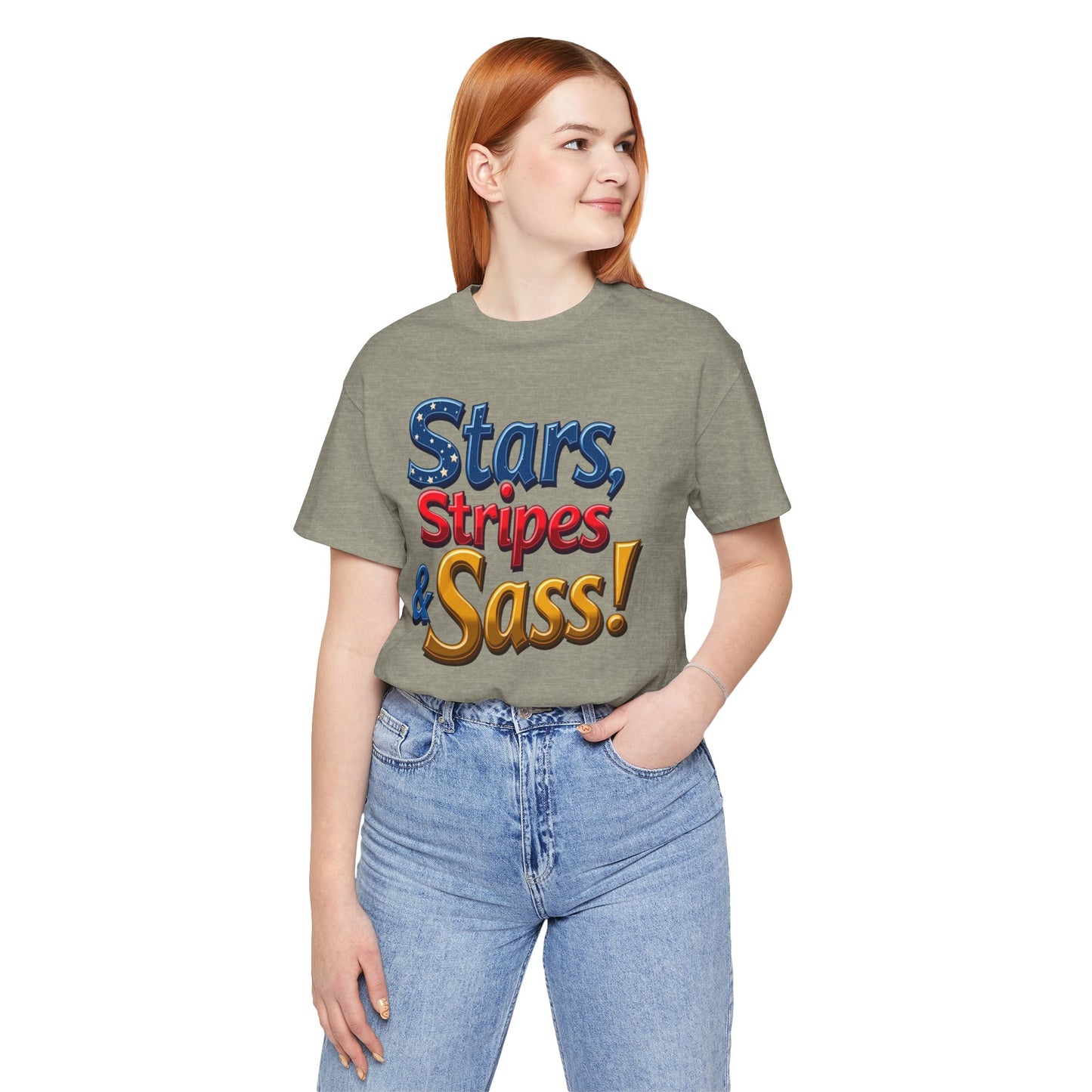 Stars, Stripes & Sass Unisex Jersey Short Sleeve Tee