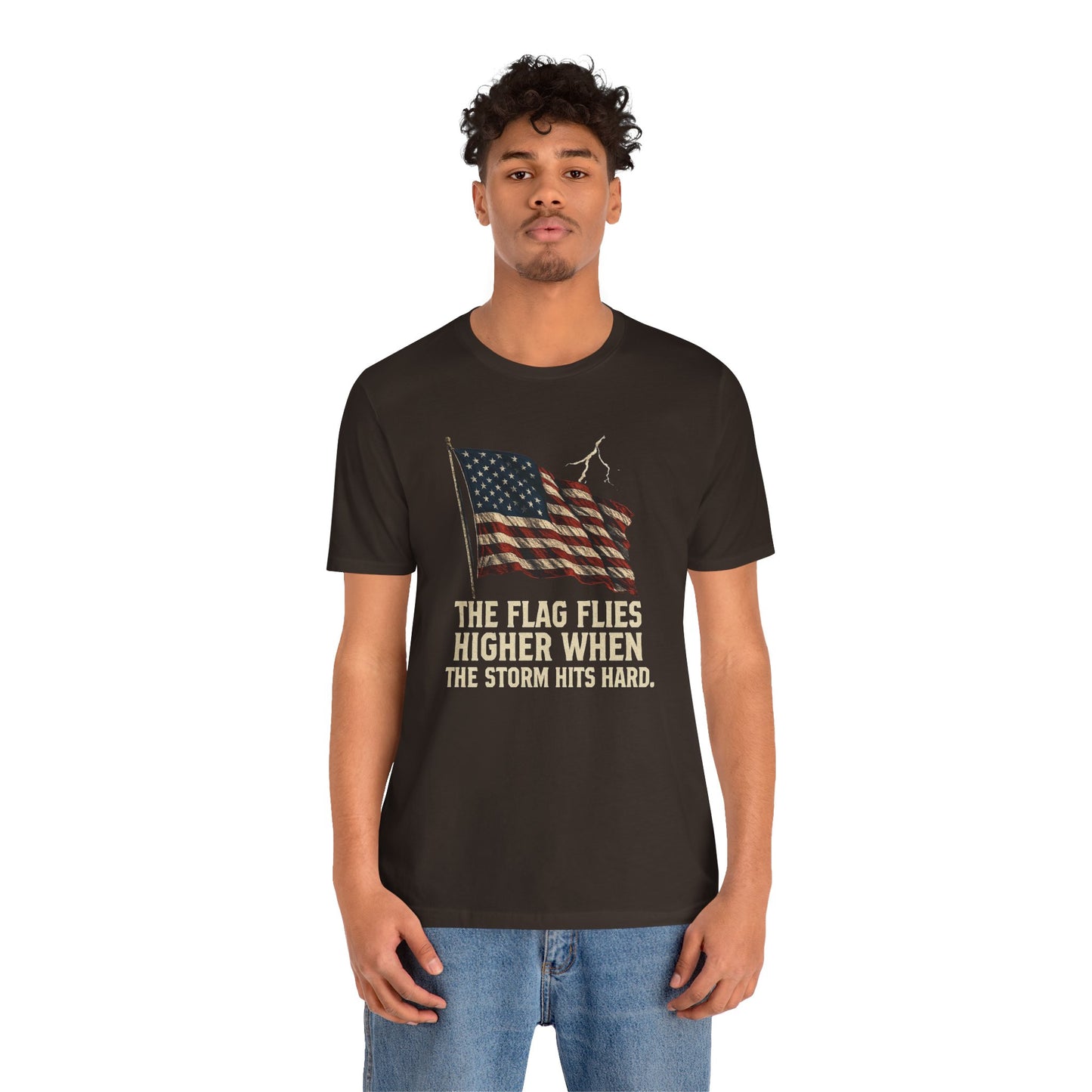 Flag Flies Higher Patriotic Tee