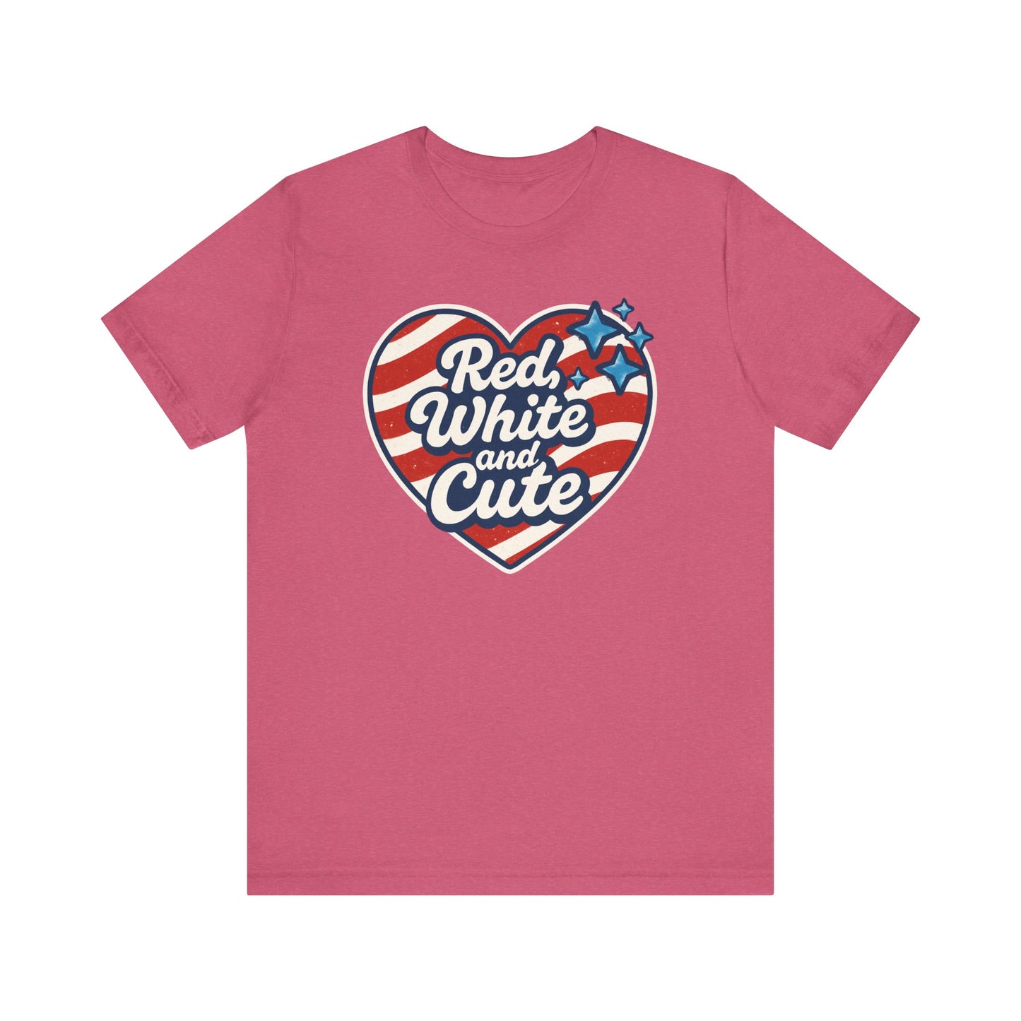 Red, White and Cute Patriotic Summer Shirt