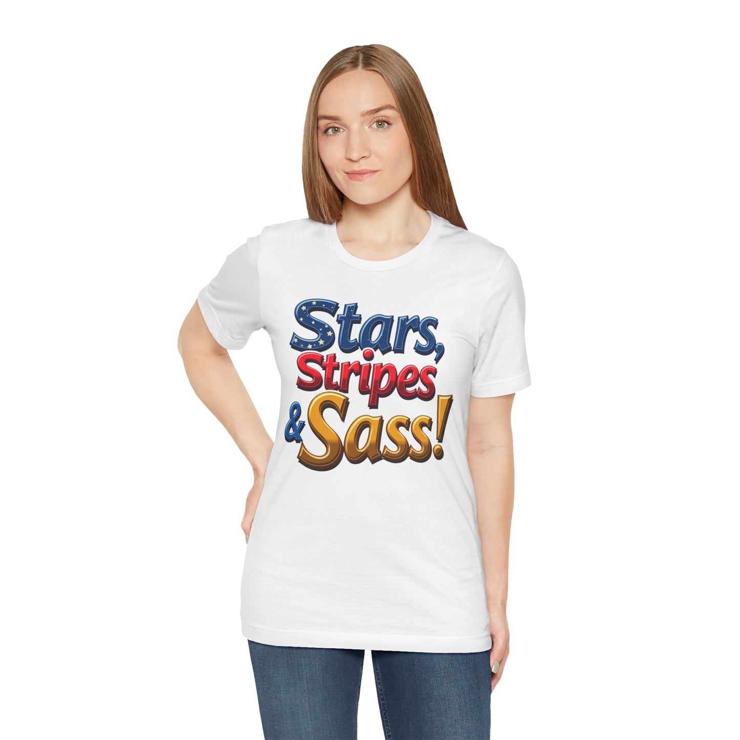 Stars, Stripes & Sass Unisex Jersey Short Sleeve Tee