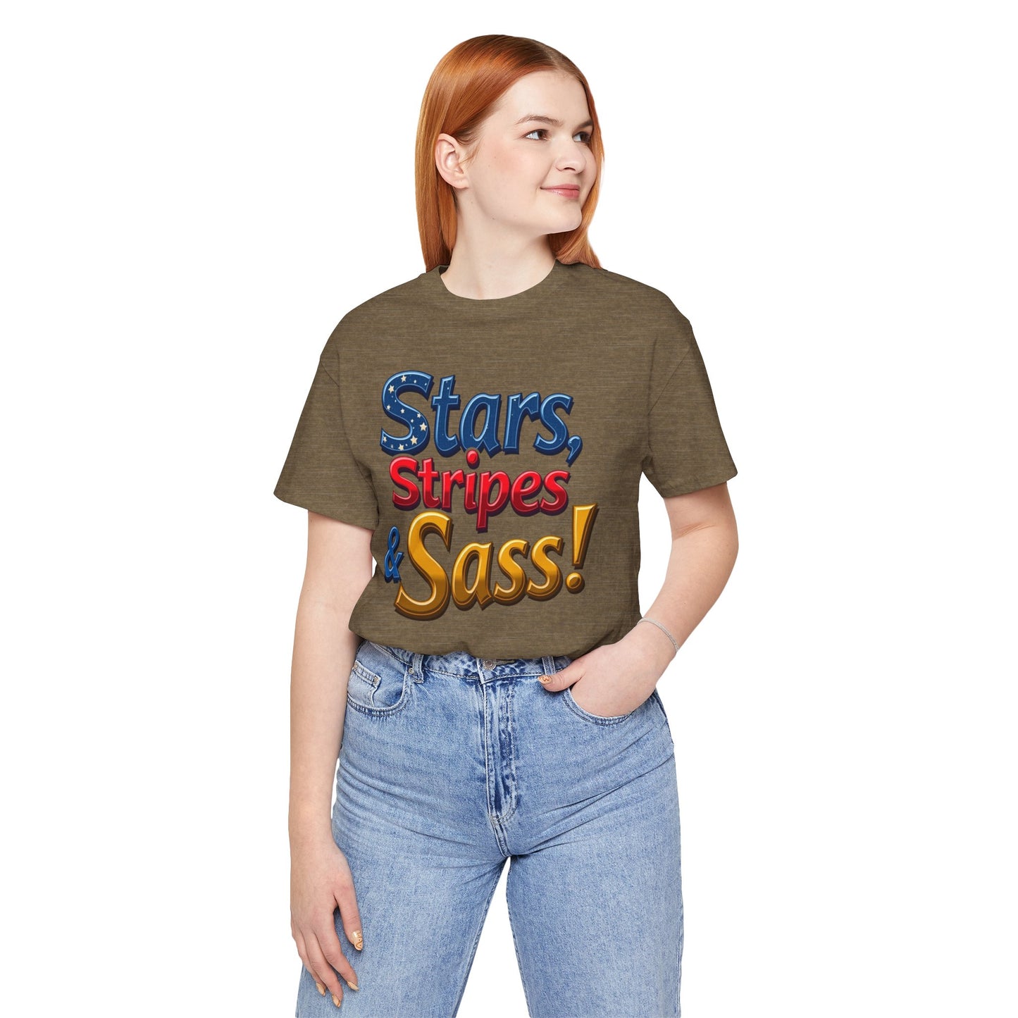 Stars, Stripes & Sass Unisex Jersey Short Sleeve Tee