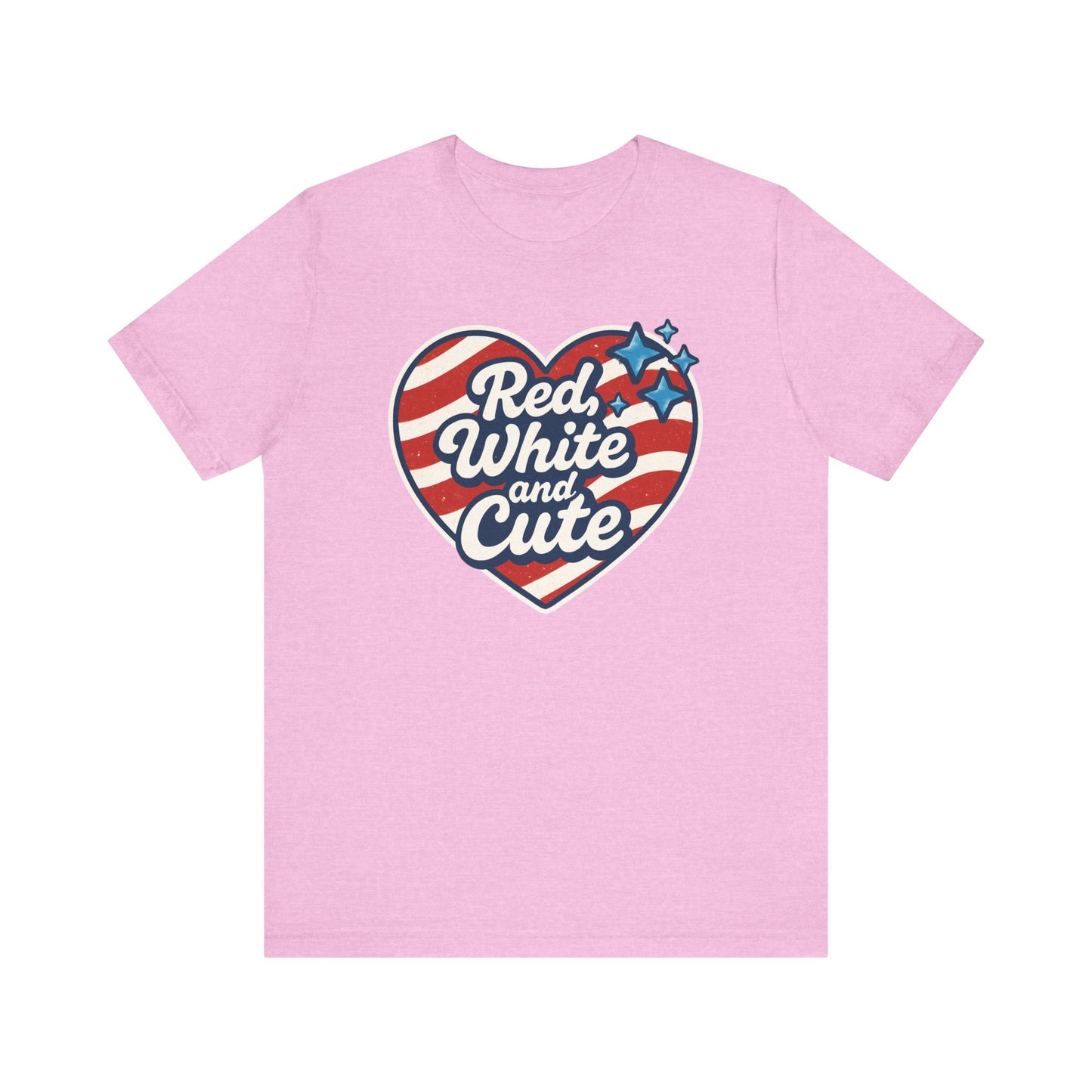 Red, White and Cute Patriotic Summer Shirt