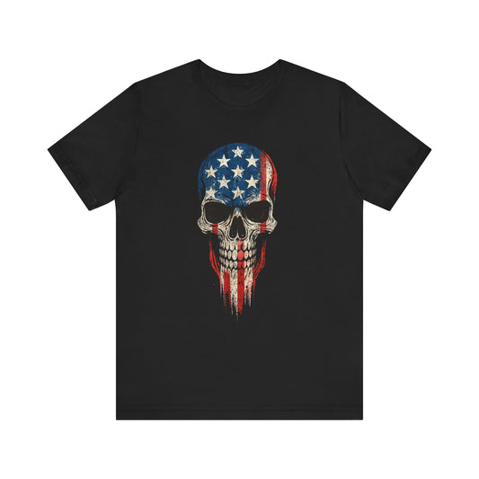 Patriotic Skull Graphic Tee