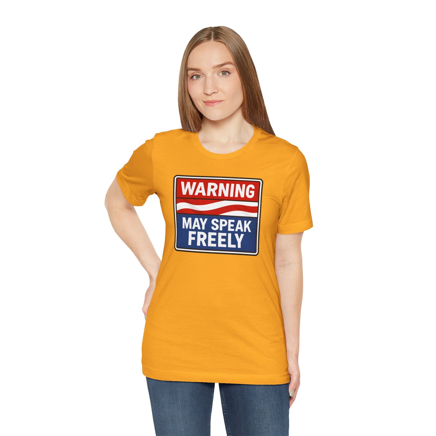 Warning May Speak Freely Tee