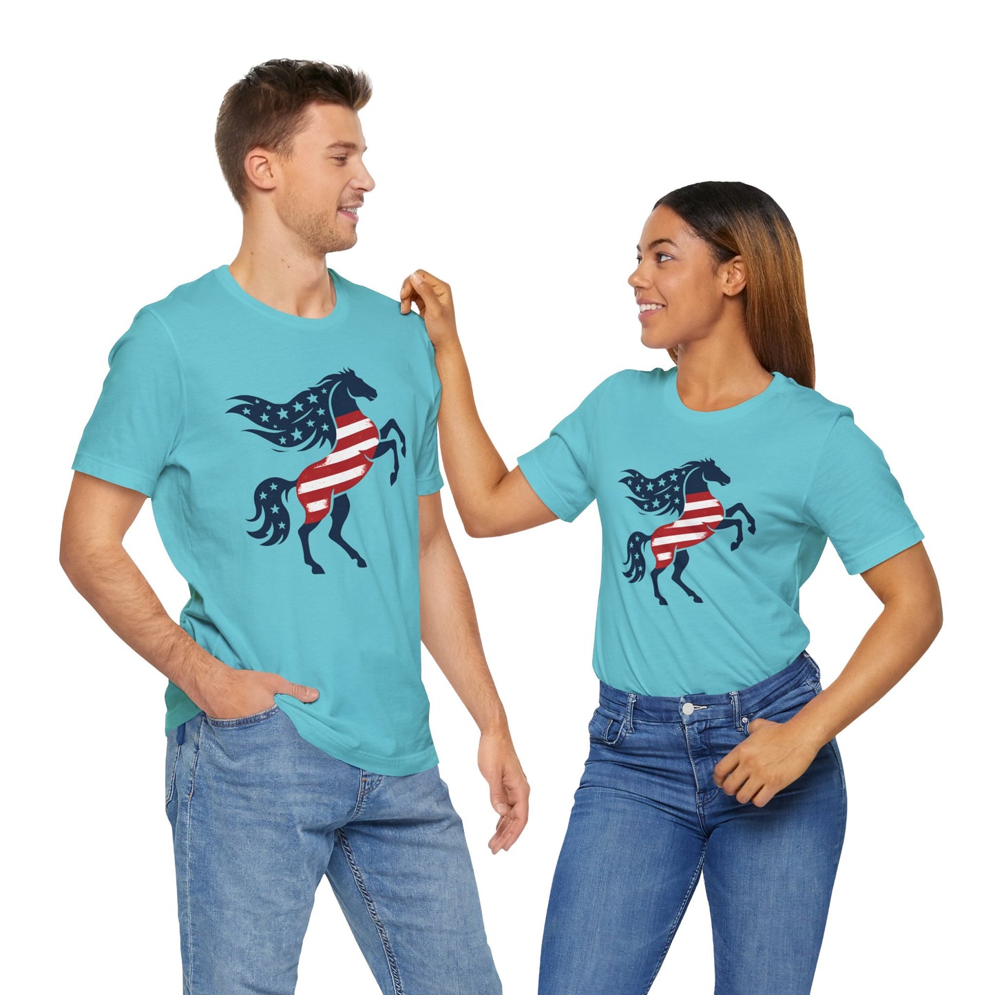 Patriotic Tee - Cowboys and Cowgirls Design