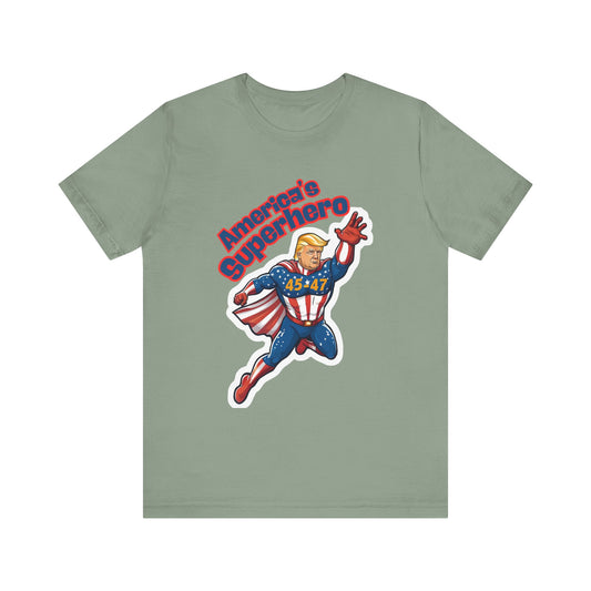 Whose America's #1 Superhero Humorous Superhero Tee