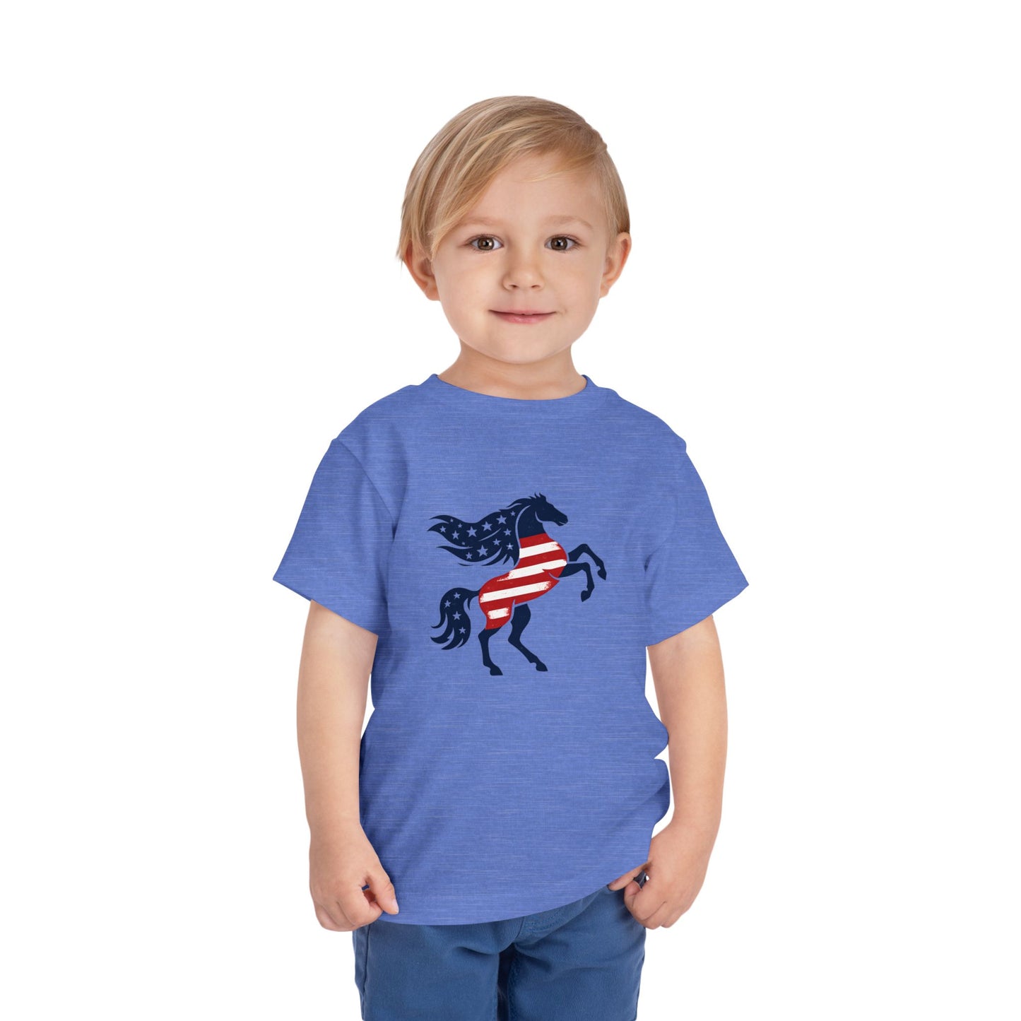 Patriotic Bucking Horse tee