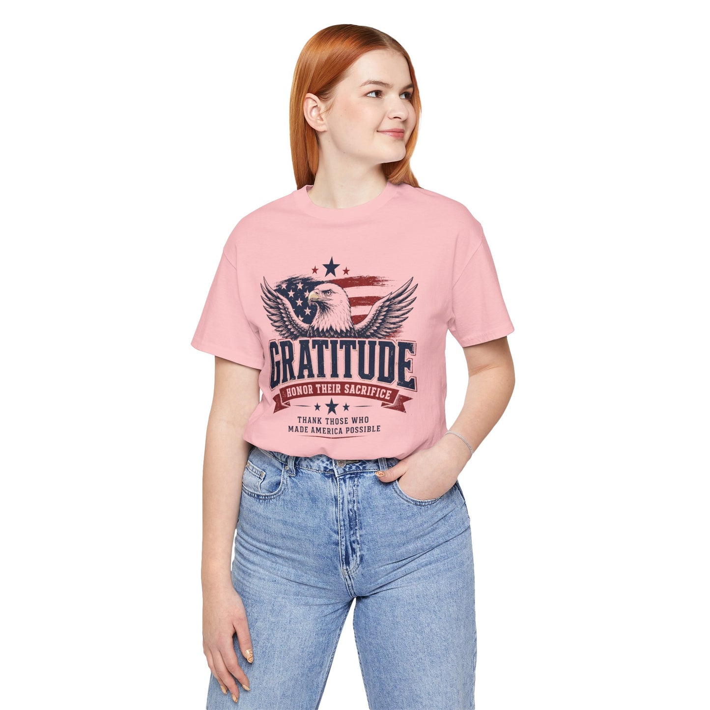 Gratitude Eagle Patriotic T-Shirt