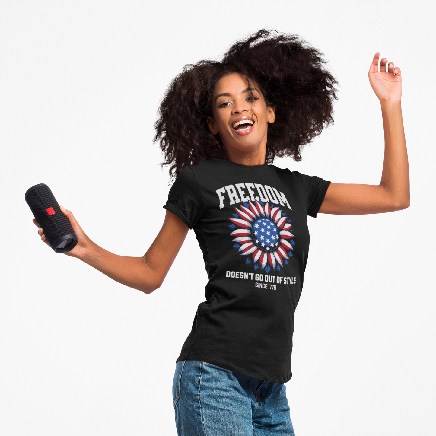 Sunflower Tee - Patriotic Unisex Jersey Short Sleeve Shirt