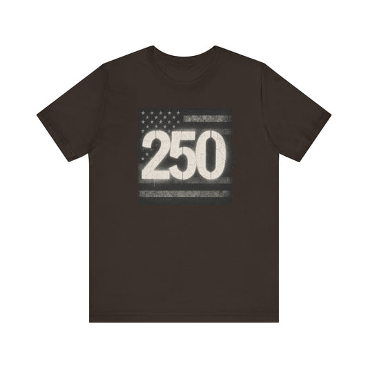 Patriotic Graphic Tee with 250 Design