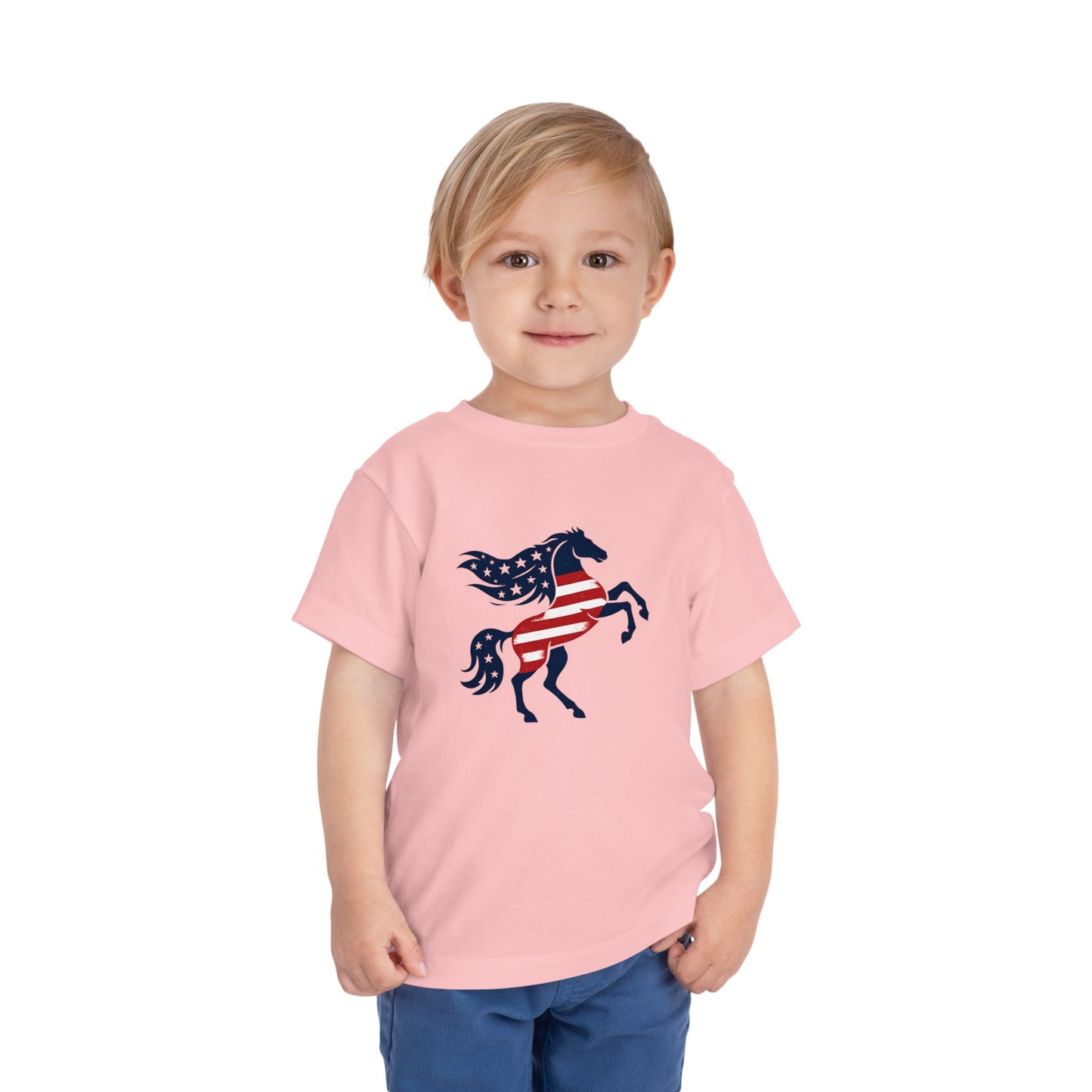 Patriotic Bucking Horse tee