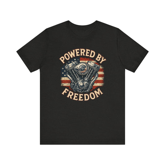 Bikers Patriot Powered By Freedom - Unisex Jersey Short Sleeve