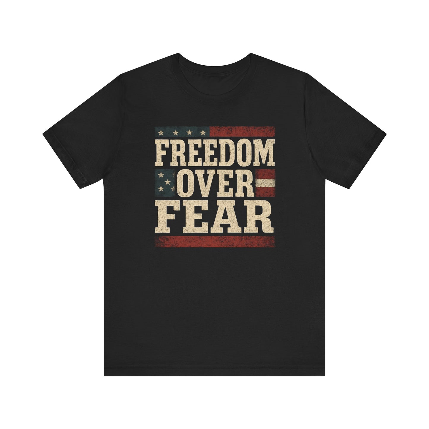 Freedom Over Fear Graphic Design Shirt