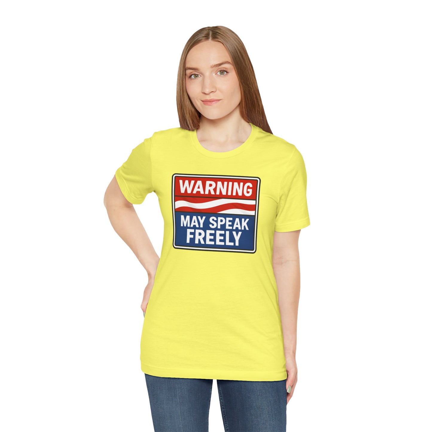 Warning May Speak Freely Tee