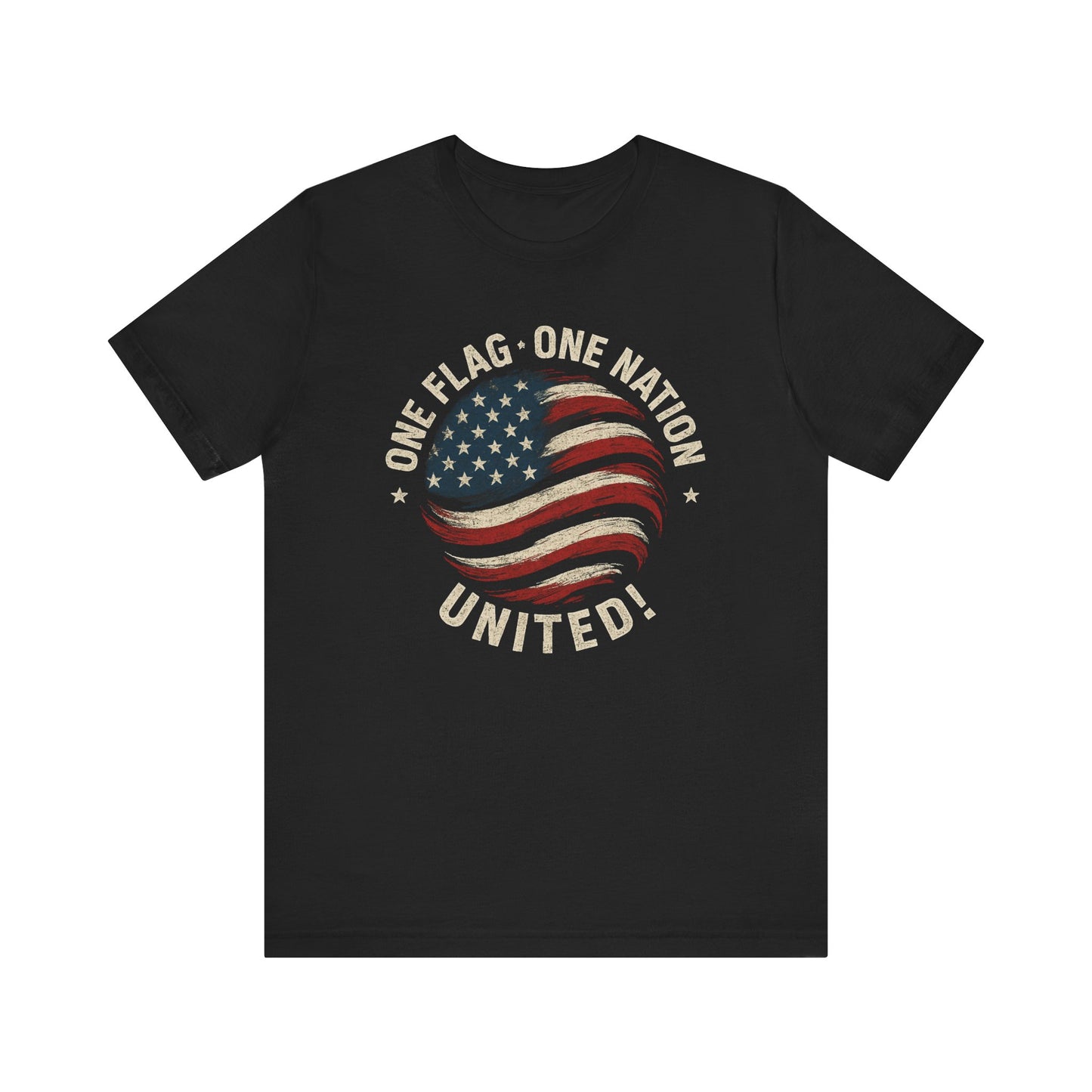One Flag One Nation United! | Ideal for Independence Day, Memorial Day, Veterans Day, Casual Wear, Gifts
