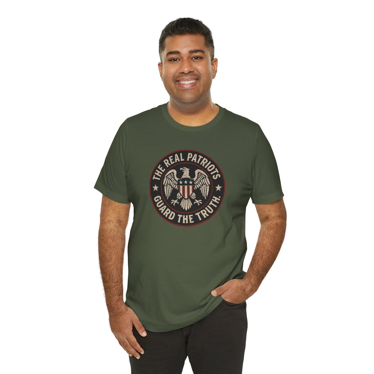 Real Patriots Guard the Truth | Unisex Jersey Tee for Freedom Lovers