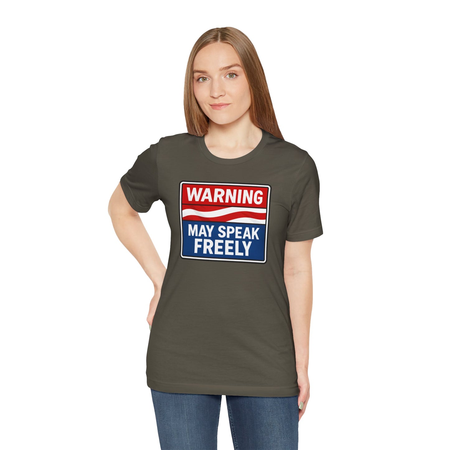 Warning May Speak Freely Tee