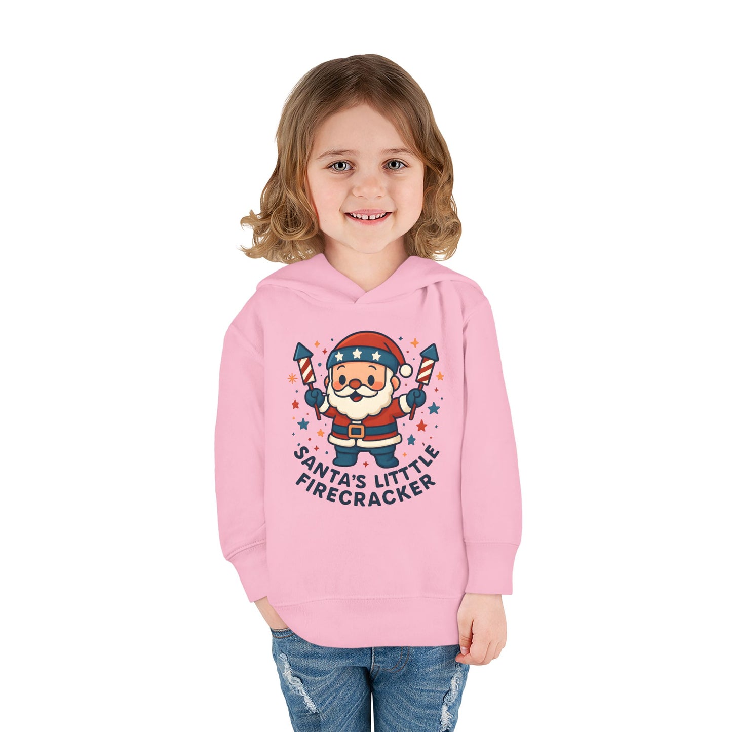 Santa's Firecracker Toddler Hoodie