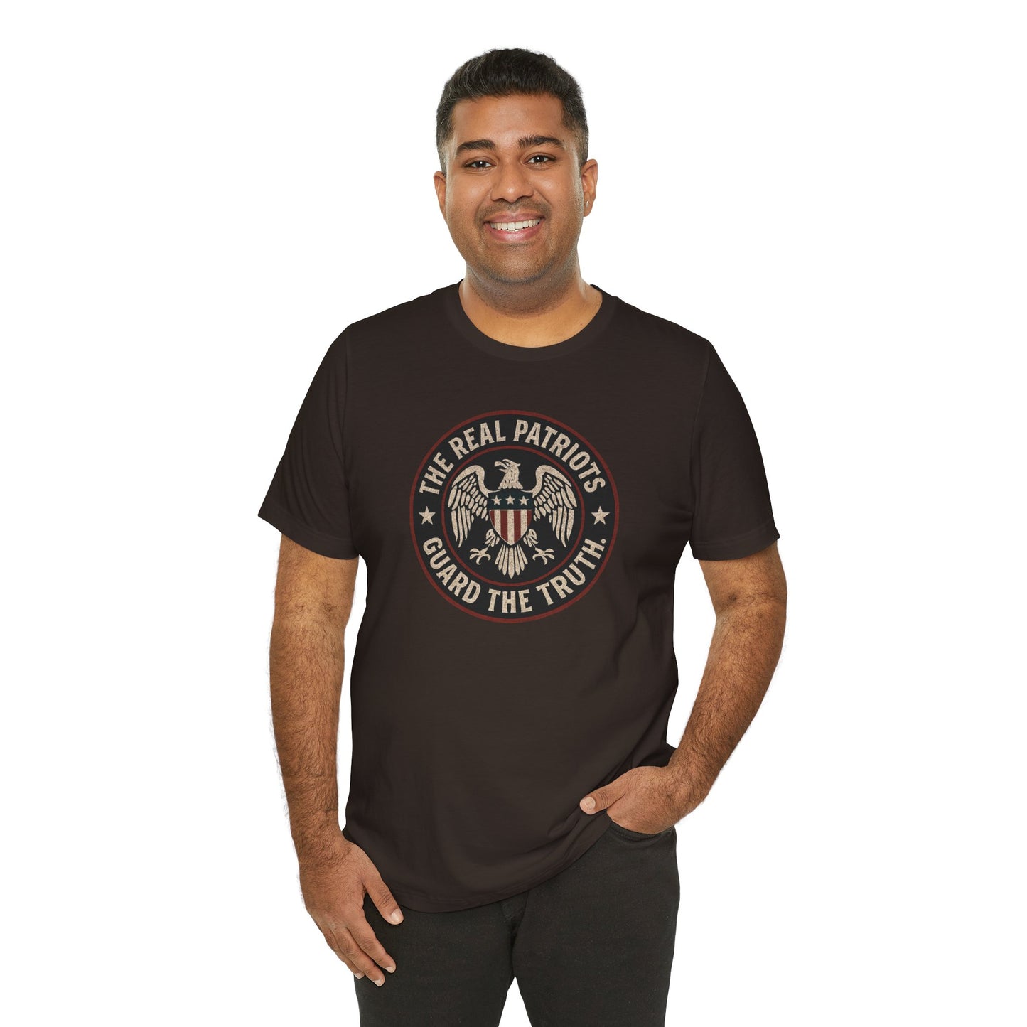 Real Patriots Guard the Truth | Unisex Jersey Tee for Freedom Lovers