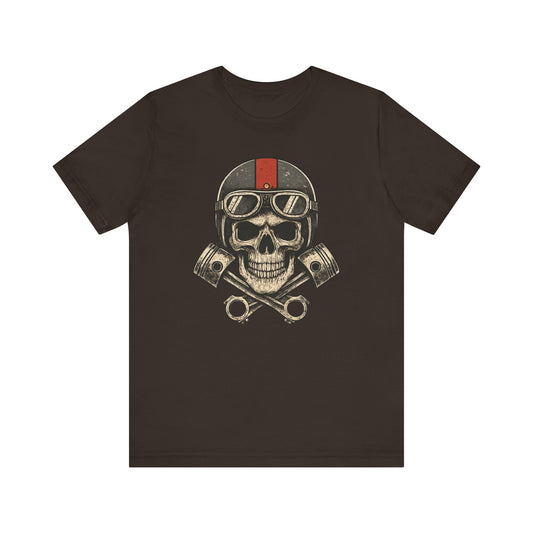 Skull & Piston Biker Tee