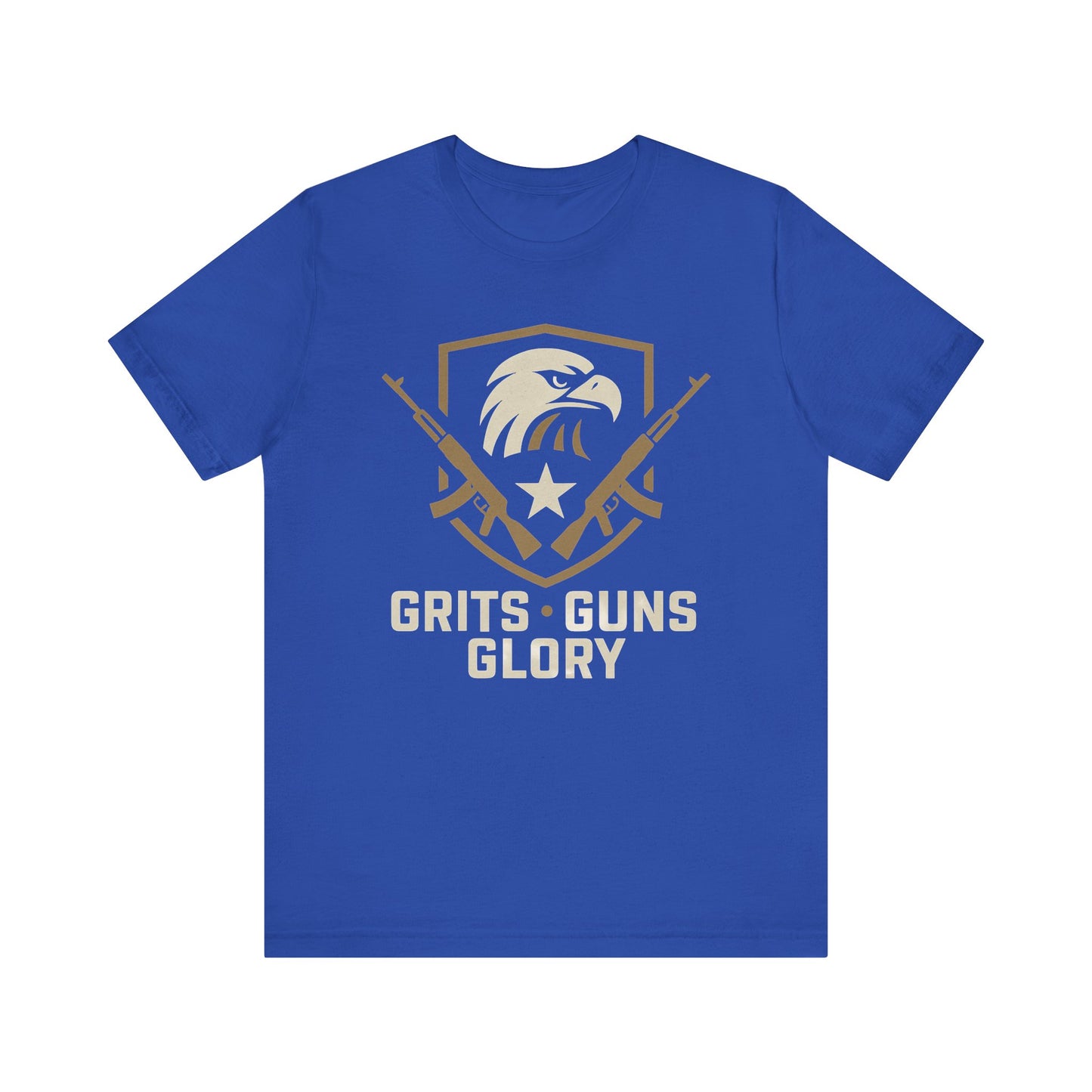 Grits Guns Glory Tee - Gift for Militant Enthusiasts, Patriot Apparel