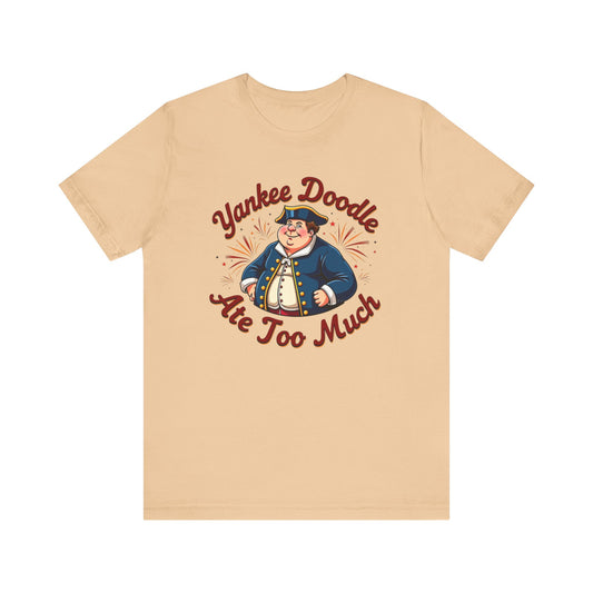 Yankee Doodle Tee, Fun Graphic T-Shirt, Patriotic Shirt, Fourth of July Gift, Unisex Summer Wear, Vintage Style Tee