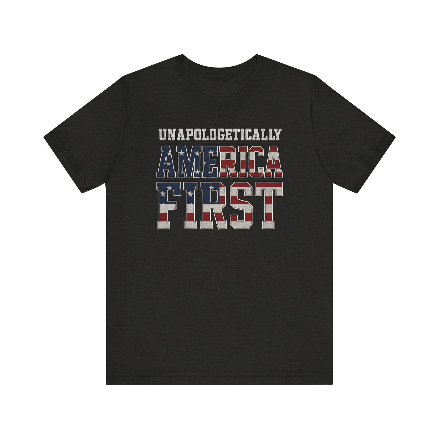 America First Unisex Tee | Patriotic Short Sleeve Shirt