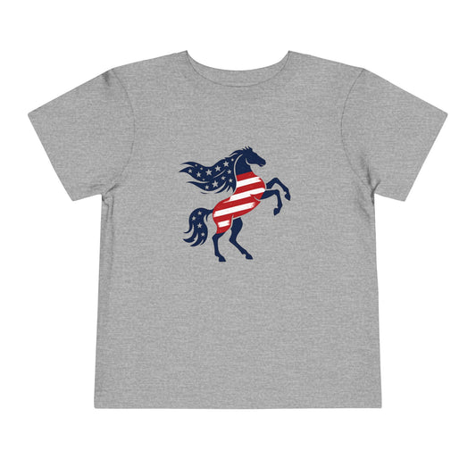 Patriotic Bucking Horse tee