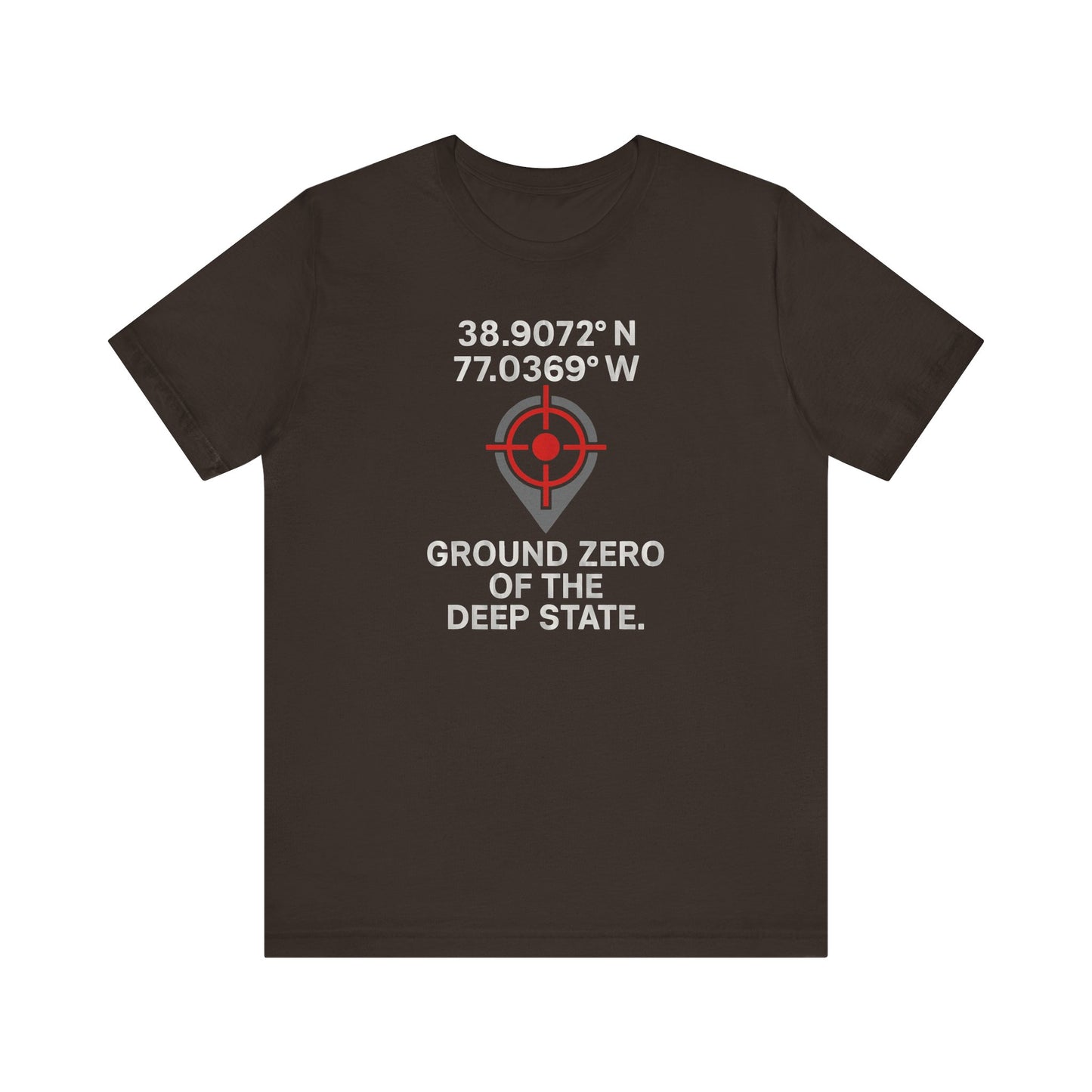 Deep State Coordinates Unisex Tee, Casual Graphic Tee, Unique Gift