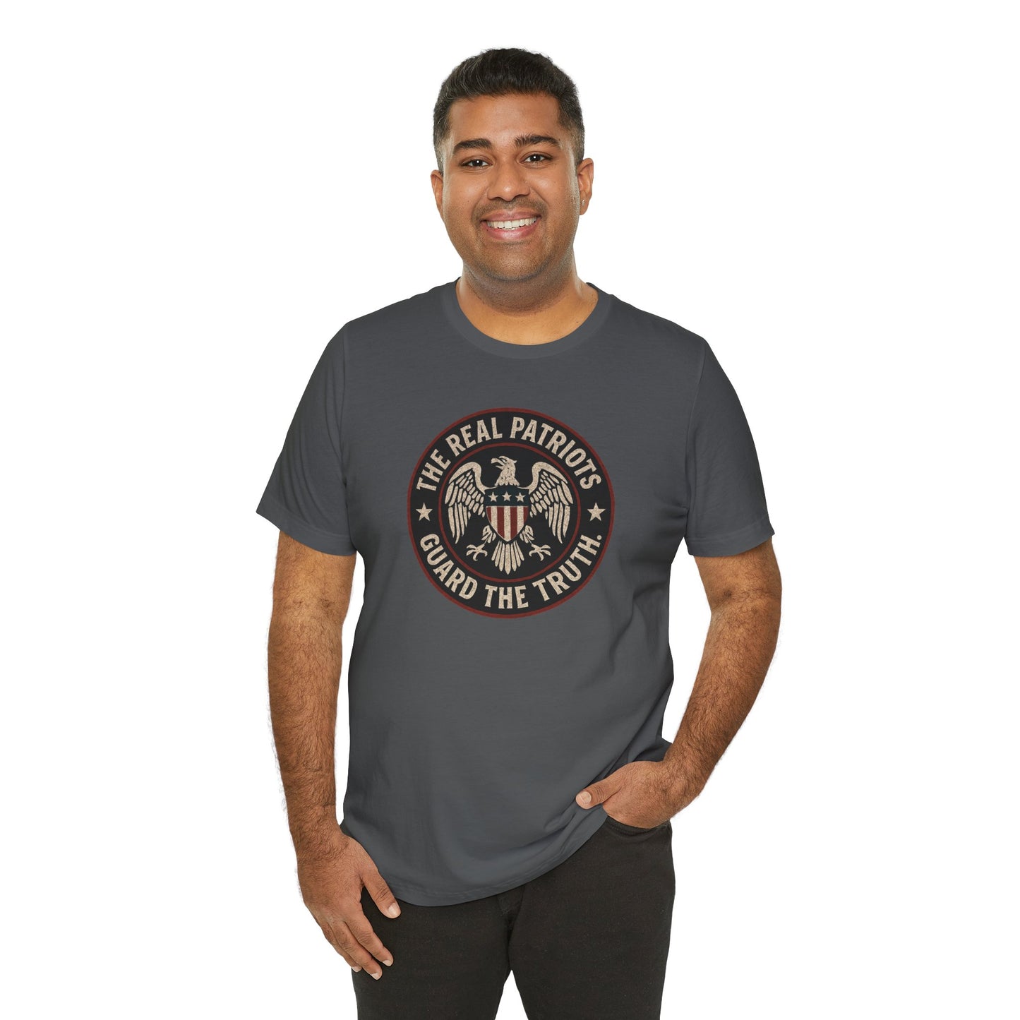 Real Patriots Guard the Truth | Unisex Jersey Tee for Freedom Lovers