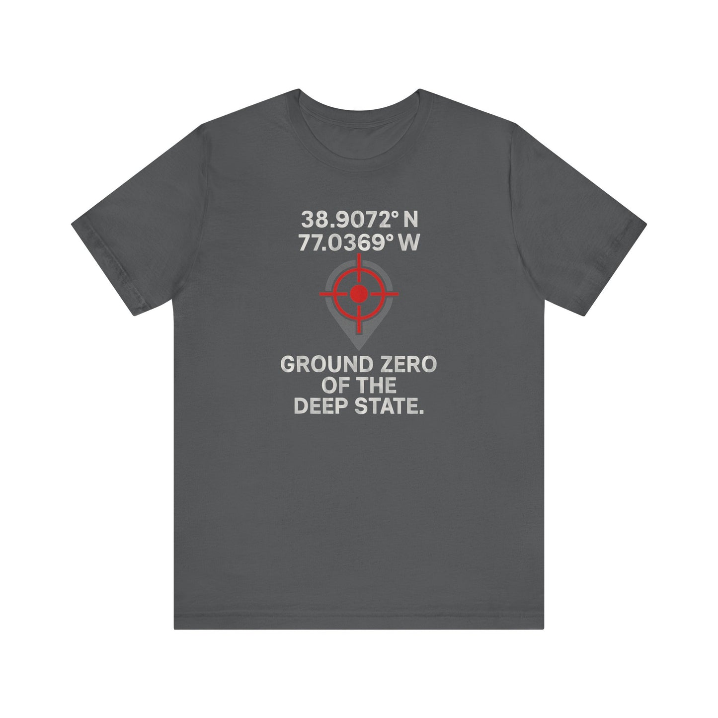 Deep State Coordinates Unisex Tee, Casual Graphic Tee, Unique Gift