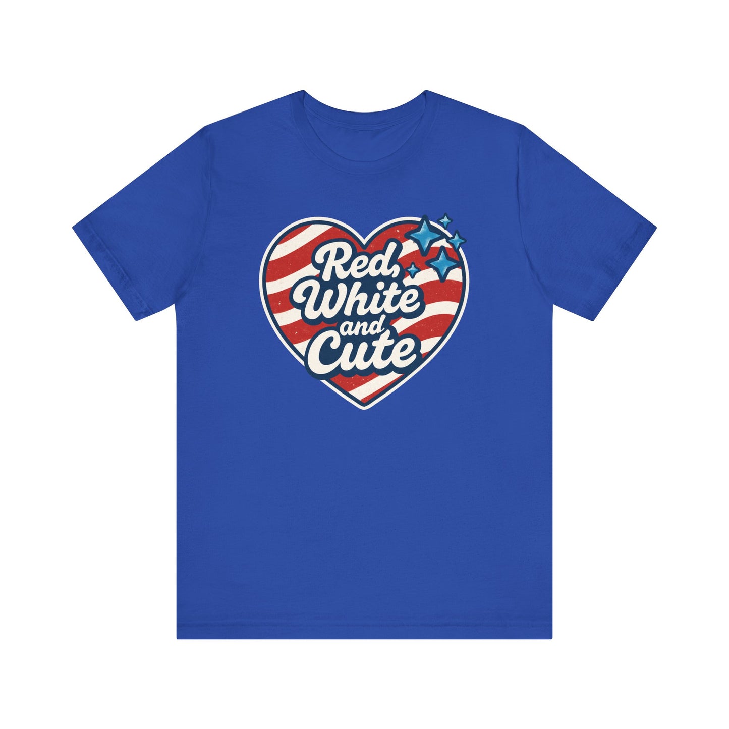 Red, White and Cute Patriotic Summer Shirt