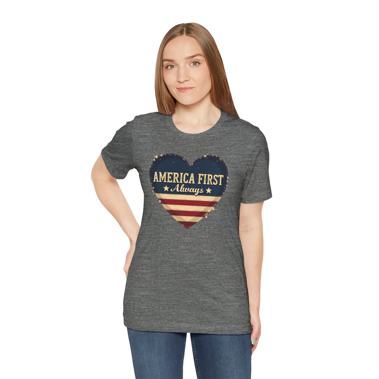 Patriotic Tee: Always America First