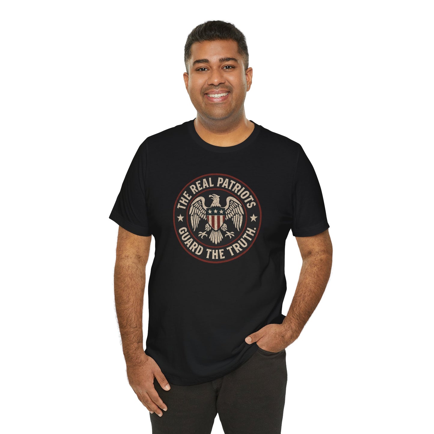 Real Patriots Guard the Truth | Unisex Jersey Tee for Freedom Lovers