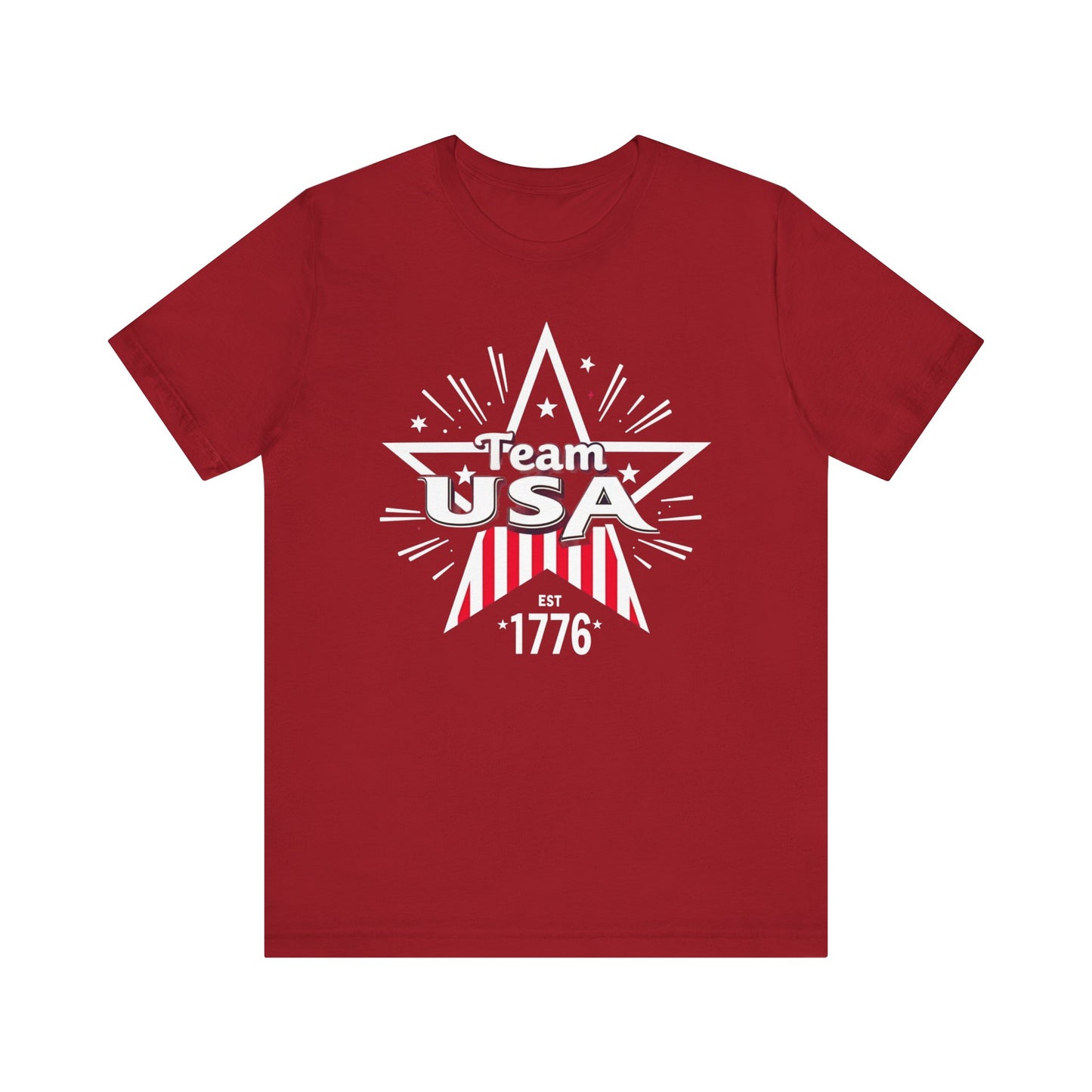 Team USA Unisex Jersey Tee - Patriotic Celebration Shirt